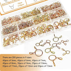 335Pcs 5-13mm Spring Hose Clamps Silicone Vacuum Hose With 9 Sizes Spring Belt Action Water Pipe Clamp Low Pressure Air Clamp Sorting Kit DD007