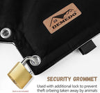 Backflow Preventer Insulation Cover - Backflow Pressure Vacuum Breaker Cover - Insulated Backflow Cover Pouch for Irrigation Back Flow Sprinkler Valves in Winter or Sun Exposure (13”W x 12”H, Black)