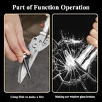 WILDMOK Heavy Duty Poultry Shears - 8.5 Inch Multi-function Stainless Steel Poultry Outdoor Shears, Ultra Sharp Kitchen Scissors for Outdoor Camp, White