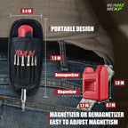 SUNHZMCKP 18-in-1 Screwdriver, Portable screwdriver set, Slotted/Philips/Pozi/Torx/Square Multi-Purpose Screwdriver and Magnetizer Demagnetizer with Storage bag