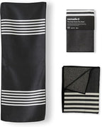 Nomadix Mini Towel - Perfect for The Gym, Biking, Hiking, Golf, & More - Made with Recycled Materials - Super Absorbent - Quick Dry - Sand Resistant - Poolside Black - 40x16 in