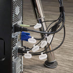 Cable Labels by Wrap-It Storage, Regular, White (36 Pack) - Write On Cord Labels, Wire Labels, Cable Tags and Wire Tags for Cable Management and Electronics, Computers. Great Stocking Stuffer