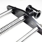 HFS(R) 9 Inch Woodworking Bench Vise, Heavy Duty Front Screw Vise for Workbench Chrome plating Leg Vise Hardware Woodworking with Mounting Screws