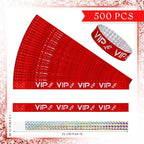 Teling 500 Pack VIP Plastic Wristbands Bracelets Party for Events VIP Custom Wristbands Plastic Bracelets Tear proof Waterproof Wrist Bands Arm Bands for Events Concerts