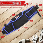 Tool Belt,600D Water-draining Oxford Cloth Tool Belts for Men,Electrician Tool Belt Widely Applied to Repairmen,Electrician,Carpenter,Construction(5 pockets)