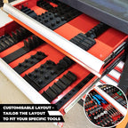 StealthMounts Drawer Hive Deep Socket Holder – 10 Pack | Modular Drawer Organiser for Deep Sockets | Injection-Moulded TPE | Made in UK