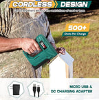 NEU MASTER Electric Staple Gun, Cordless Staple Gun with Staples & USB Charger, Staple Gun Heavy Duty for Upholstery, Crafts, Carpentry, Material Repair, Furniture DIY NTC0070