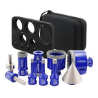 SHDIATOOL Diamond Drill Core Bits Kit Hole Saw Sets Diamond Drill Mould Guide for Drilling Porcelain Tile Marble Ceramic Granite with Hollow EVA Guide Jig 10pcs(6/8/10/35/50/65/10/25mm/2inch/HEX)