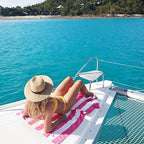 Dock & Bay Beach Towel - Quick Dry, Sand Free - Compact, Lightweight - 100% Recycled - Includes Bag - Cabana - Phi Phi Pink - Large (160x90cm, 63x35)
