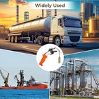 33FT/10m Oil Tank Gauging Tape, Explosion-Proof Stainless Steel Oil Gauging Tape with Brass Plumb Bob, Double-Sided Engraved Oil Tank Gauge with Handle, Sounding Oil Tape Measure