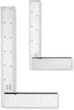 Groz 01142 4" Graduated Workshop Steel Square, 0.00019" Squareness