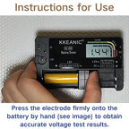 Battery Tester SL-049 - Professional Digital Battery Checker with LCD Display for Household AA, AAA, AAAA,C, D, 9V, Button Cells. Compact Design with Clear Power Level Indicator