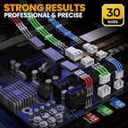 SOMELINE Crimp Tool Connector Kit, 30 Types, 32-20 AWG Crimper, JST-PH 2.0mm/XH 2.5mm/Du Pont 2.54mm Connector kit, Crimping Pliers for JST, Du pont, KF2510, Molex, TE Series
