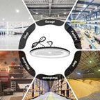 2 Pack 600W UFO Led High Bay Light Fixture,120v,5000K Daylight Commercial Shop Bay Lighting,92000LM,[2750W MH/HPS Equiv.] US Plug Area Lighting for Warehouse/Barn/Gym/Factory/Workshop/Garage