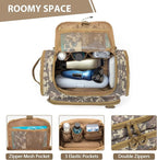 Tactical Toiletry Bag for Men, Hanging Hygiene Bag, Travel Dopp Kit Organizer for Shaving, Shower Essentials and Toiletries, Desert Yellow (Empty Bag)