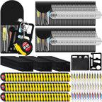 288 Pcs Mini Tape Screwdriver Keychain Set Christmas Men Gifts Bulk Adult Party Favors Multitool Pen Card Tool Measuring Keychains Stocking Christmas Stuffers for Men Dad (Red,Yellow,Blue)