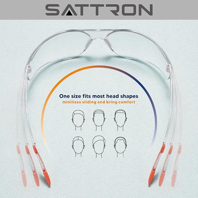 24 Pack Clear Safety Glasses, UV Protection Protective Eyewear for Men Women, ANSI Z87.1 Scratch & Impact Resistant Eye Protection, Ideal for Construction, Sports, Lab, Shooting