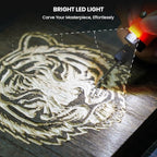 HARDELL Engraving Pen, Cordless Rechargeable Engraver Pen,5 Speed Engraver Tool For Metal, Wood, Plastic And Glass, Engrave 50+ Surfaces with 6 Carving Bit, 3 polishing bit, 20 Sandpaper, 4 Stencils