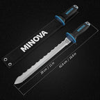 Insulation Knife, 11 Inch Serrated Sharp Blade, Double Side Insulation Cutter Tool With Stainless Steel Head, Cutting Mineral Wool Insulation Sod Cutter (Insulation Knife with Hammer)
