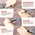 Wood Carving Tools Kit for Beginners, 4 Knives, 6 Chisels, Leather Strop, Wax, Sandpaper, Basswood & Safety Gloves - Complete Starter Set with Storage Bag, Whittling Tool Kit for DIY Woodworking