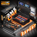 SOMELINE Wire Terminal Crimping Tool Kit, with 51 Sizes Insulated Terminals and 22-10 AWG Ratchet Crimping Pliers and Automatic Stripping Pliers, Ring Fork Disconnect Butt Electrical Terminal Kit