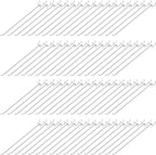 Funrous 100 Pack Peg Board Hooks Stainless Steel Pegboard Hooks Shelving Display Hanging Peg Board Holders for 1/8 and 1/4 Garage Storage Tools Organizer(12 inch)