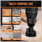 HORUSDY Hole Saw Set 24PCS Hole Saw Kit,Hole Saw Drill Bit Kit, 3/4"-6" (19-152mm) 17PCS Saw Blades, 2 Mandrels, 3 Drill Bit, Installation Plate, Hex Key, For Drywall, Soft Wood, Plywood, Plastic, PVC
