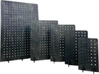 Torched Pegboard Display Stand for Jewelry, Craft Shows, Selling, Vendor Events, Tools, Peg Board Accessories Rack Organizer, XL 11.75" L x 4.3" W x 15.75" H, Ebony