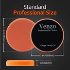 Venzo 5 Inch Buffing Polishing Pads, 5 Pcs 5.5" inch Front Side for 125mm Backing Plate, Buffing Polishing Kit, Cutting, Polishing & Waxing Pads for Car Buffer & Polisher
