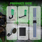 Tree Stand Strap Bow Hangers - Comes with 3 Metal Gear Hooks and 1bow Hanger Archery, for Tree Stand Platform Saddle Hunting Accessories-No Plastic Parts，Storage Bag Included