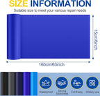 6X63 Inch Nylon Repair Patch for Down Jacket, Self-Adhesive Nylon Fabric Repair Patch for Tents, Waterproof Fabric Repair Tape Patch Kit for Clothes, Puffer Jackets, Backpacks