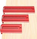 Woodworking Scriber Saddle T-Square Ruler 8in, for Carpenter Work, Layout and Measuring Tools