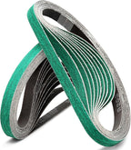 3/8" x 13" Sanding Belts for Air Belt Sander, 20 Pack 80 Grit Zirconia Sanding Belts for Belt Sander 3/8 inch x 13 inch(10 x 330mm)