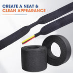 2:1 Heat shrinkable Braided Sleeving Fabric Wire Loom High Temp Heat Shrink Wiring Harness Abrasion Protector Cable Sleeve(1/2"-34ft)