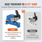 VEVOR Hand Plate Shear 8", Manual Metal Cutter Cutting Thickness1/4 Inch Thick Max, Metal Steel Frame Snip Machine Benchtop 7/16 Inch Rod, for Shear Carbon Steel Plates and Bars , Blue