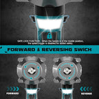 Cordless Impact Wrench 1/2 inch for Makita Battery 900FT-LBS with 6 Sockets and Durable Toolbox Brushless Impact Gun Includes LED Work Light - High Torque Impact Driver, No Battery