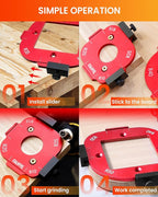 TANYO Router Corner Radius Template, Plastic Box Router Jig with 8 Radius, Aluminum Alloy Router Templates for Woodworking R10/R15/R20/R25/ R30/R35/R40/R50