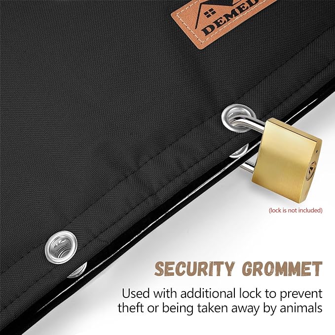 Backflow Preventer Insulation Cover - Water Pipe Insulation Sprinkler Cover for Outside - Insulated Backflow Cover Pouch for Irrigation Back Flow Valve in Winter or Sun Exposure (24"W x 36"H, BLACK)