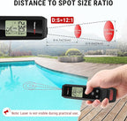 ThermoPro TP420 2-in-1 Instant Read Thermometer for Cooking, Infrared Thermometer Cooking Thermometer with Meat Probe, Non-Contact Laser Meat Thermometer for Griddle Grill Pizza Oven HVAC Pool, Black