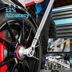 3/4-Inch Drive Digital Torque Wrench, 32-626 Ft-lb./42.5-850Nm, Dual-Direction, 4 Measurement Mode, Heavy Duty Electronic Torque Wrench with Buzzer & LED Indicator for Truck,Car