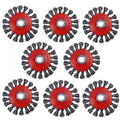 8 Pack 4 Inch Wire Wheels for Angle Grinder, Wire Wheel Brush for 4 1/2 Angle Grinder, Twist Knotted Carbon Steel Wire Wheel with 5/8" Thread Arbor for Removing Rust