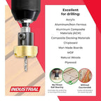 Amana Tool 82 Degree Countersink with Drill Bit Depth Stop and No-Thrust Ball Bearing, 55228, 3/8 D x 9/64 Drill D x 1/4 Inch Quick Release Hex Shank