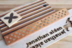 Magnetic Wooden Knife Bar Holder Strip, Cherry or Walnut, 12, 16, 20, or 24 Inch (24 Inch, Cherry)