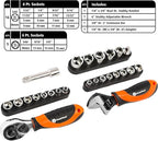 GreatNeck 48-Piece Multi Drive Stubby Mechanics Tool Set, Metric and SAE