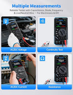 FNIRSI DST-210 Handheld Oscilloscope 10MHz Bandwidth, 19999 Counts, Digital Oscilloscope Multimeter DDS Generator 3IN1, 48MS/s Sampling Rate, AC/DC Voltage Current, Capacitor, Resistor, Diode Test