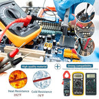 15 Pcs Multimeter Test Leads Kit with Alligator Clips,Test Hook,Test Probe,Tweezer CAT III for Professional Electrical Testing for Fluke/AstroAI/INNOVA Multimeter,Clamp Meter