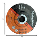 Grinding Wheel for Grinders，Grinding Wheel for Metal ，Aggressive Grinding for Metal (25 Pack, 4.5 Inch，1/4" Thick, 7/9")