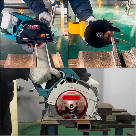 Metal Cutting Circular Saw Blade, Steel and Stainless Steel Cutting, The Cutting Head uses a Special Anti-Heat Sticking Coating with high Finish and Long Life,FMB 6-1/2 inch 48-Tooth 5/8"-TA