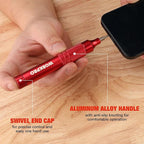 WORKPRO 24 in 1 Multi Bit Mini Screwdriver Set Magnetic, Manual Pen Screwdrivers, Tough S2 Steel Small Screwdriver Bits for Eyeglass, Watch, Laptop, Phone, Jewelry and Electronic, Red