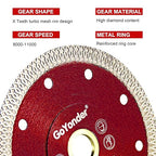 GoYonder 4.5" Super Thin Tile Saw Blade, Diamond Blade for Angle Grinder, Dry Wet Tile Blade for Ceramic Tile, Concrete, Granite Cutting